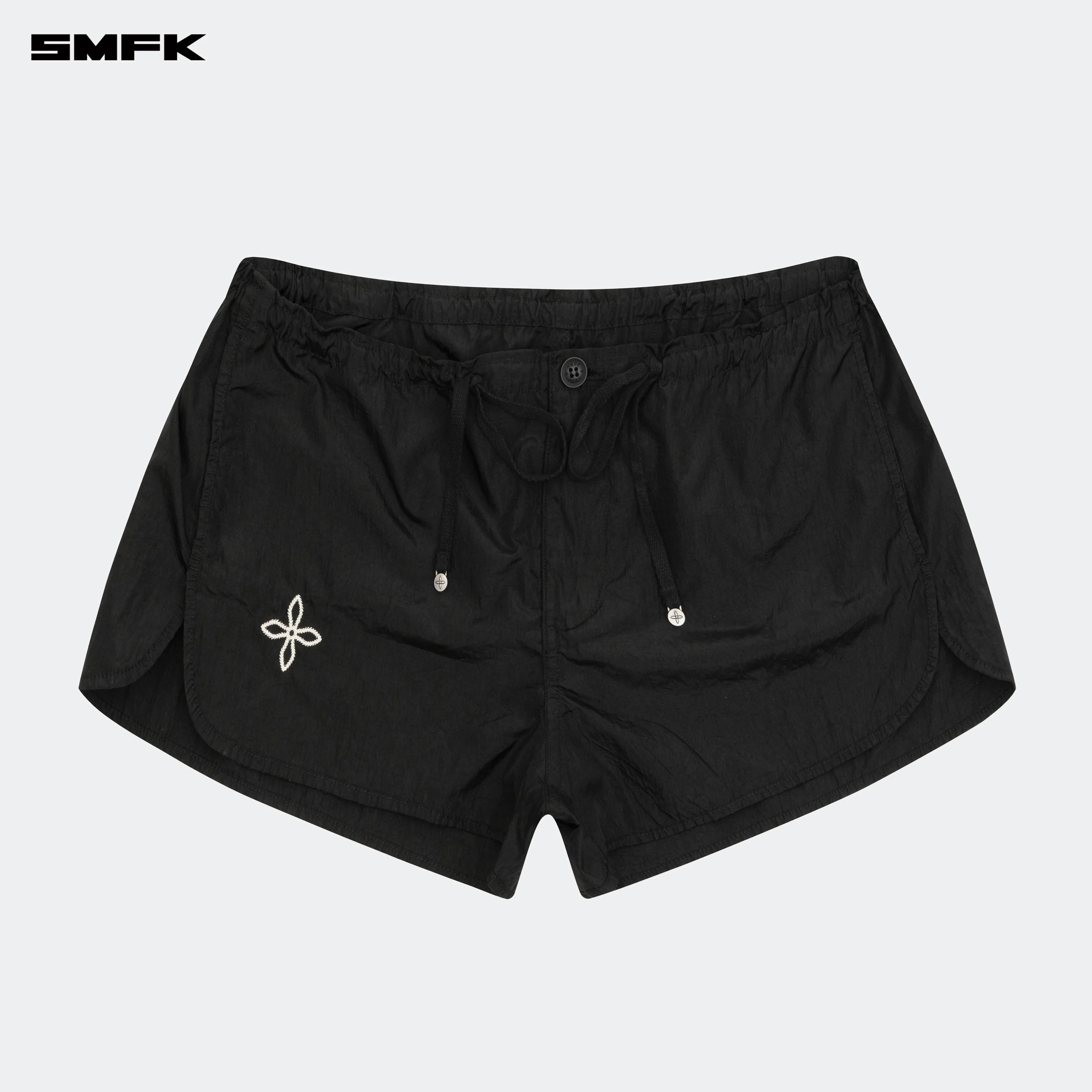Ancient Myth Alloy Skin Low-Waist Jogging Shorts Black - Image 6