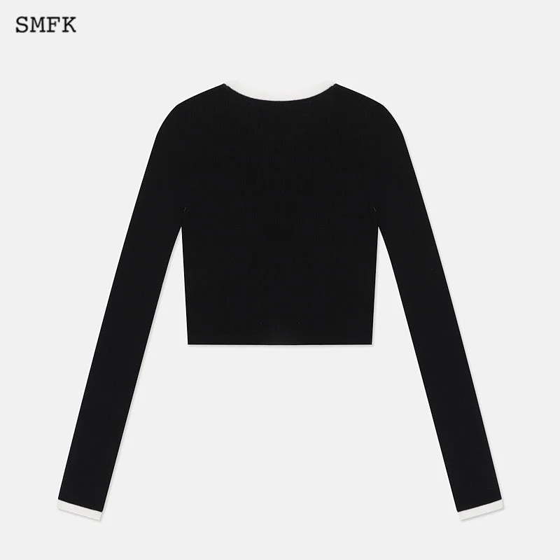College Classic Woolen Sweater Black - Image 5