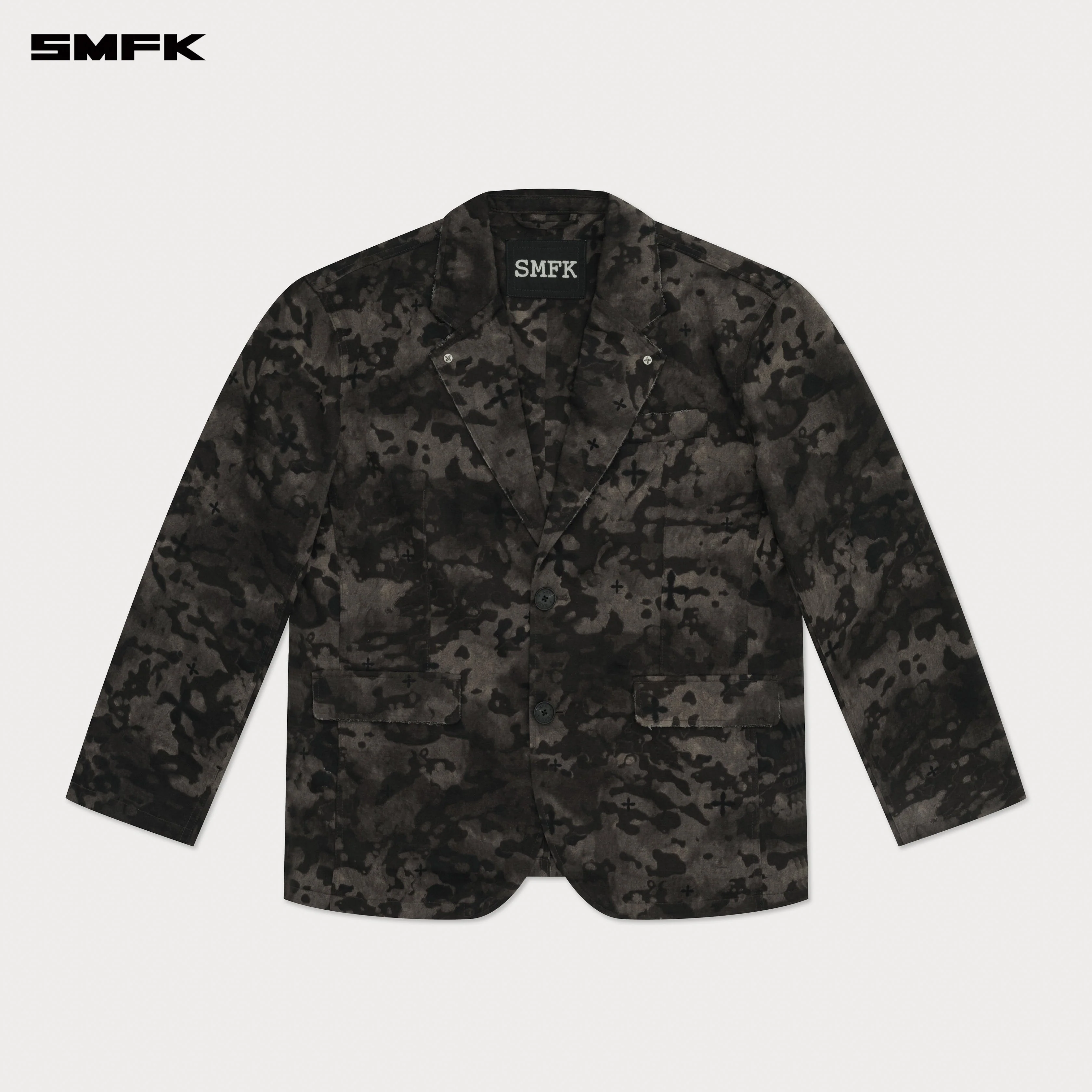 Compass Black Camouflage Oversize Suit - Image 5