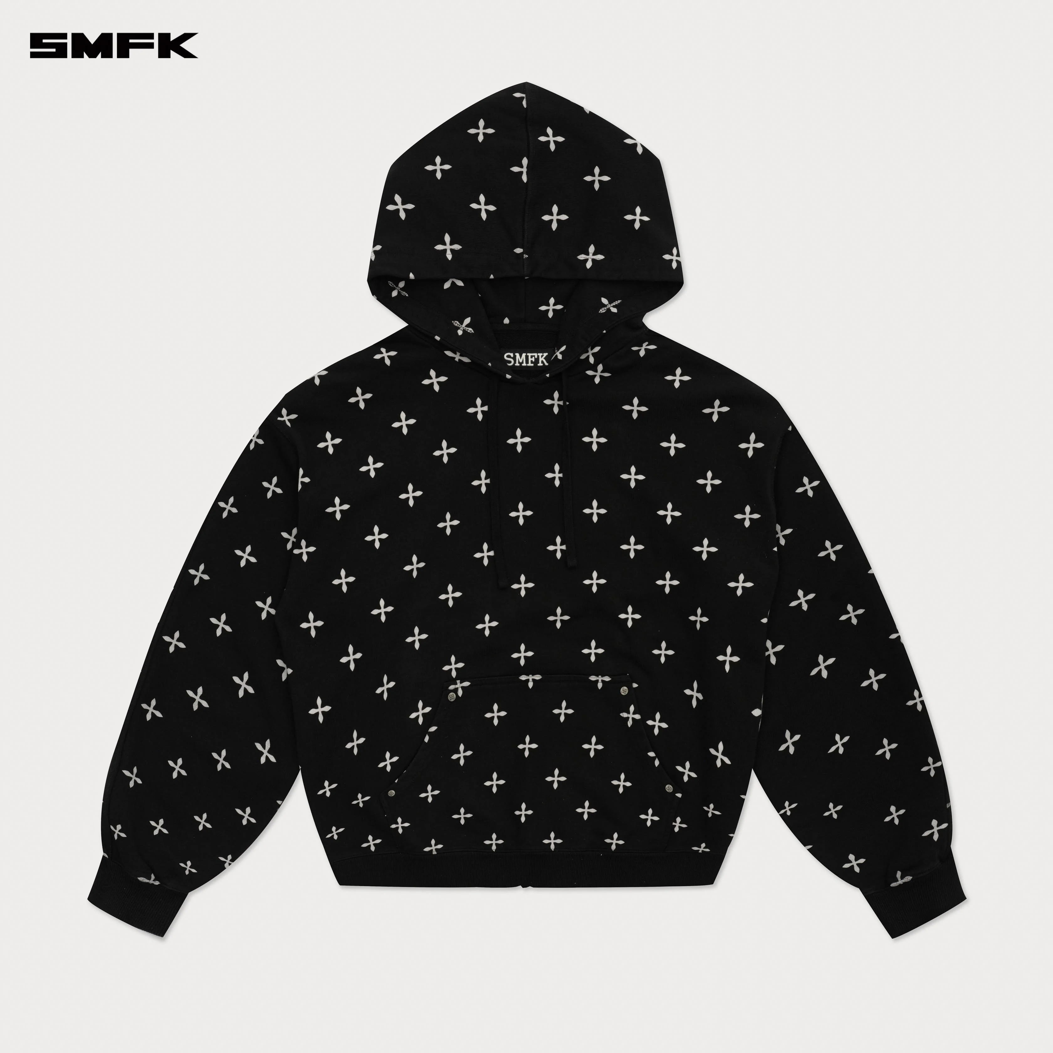 Compass Black Garden Oversize Hoodie - Image 5