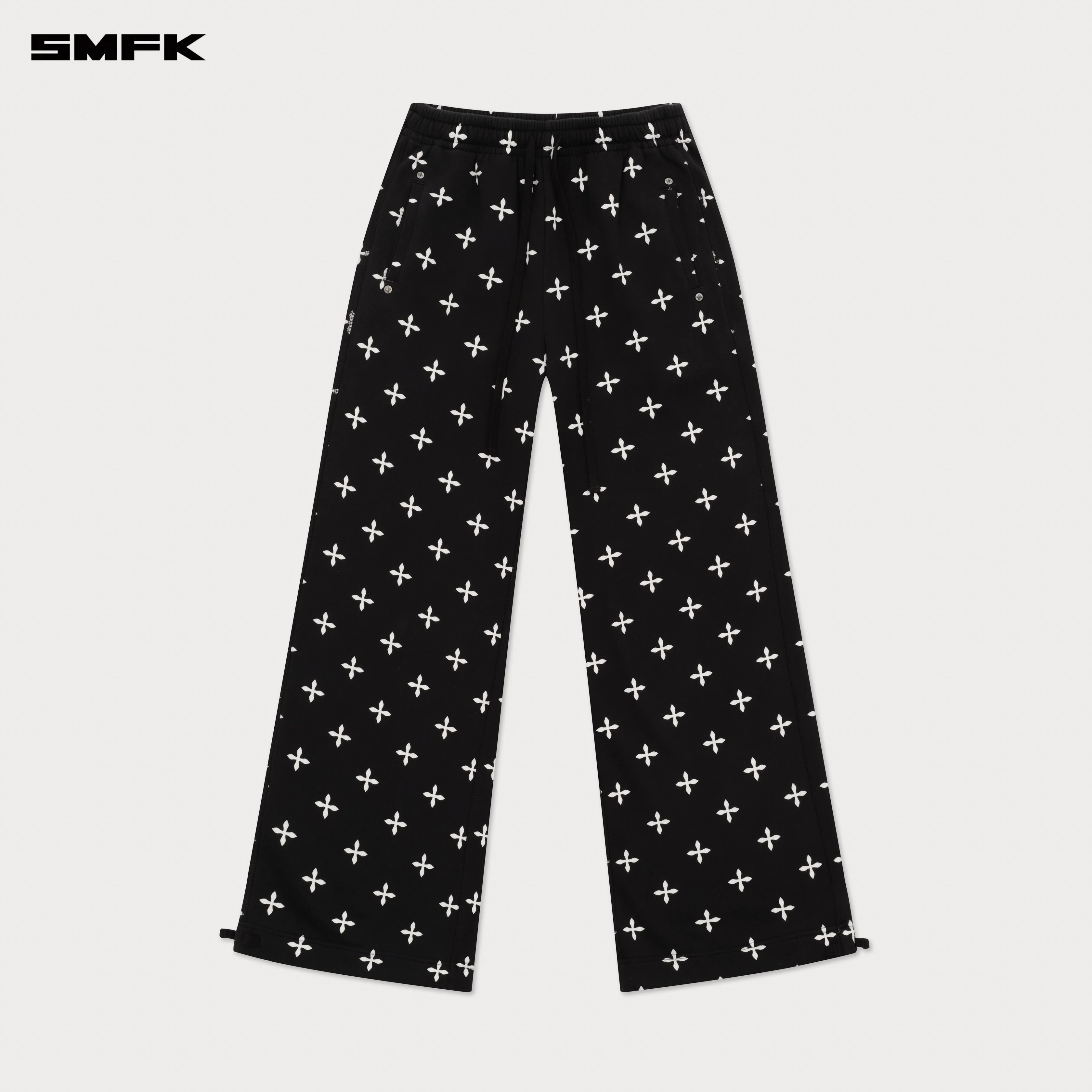 Compass Black Garden Wide-Leg Track Pants - Image 6
