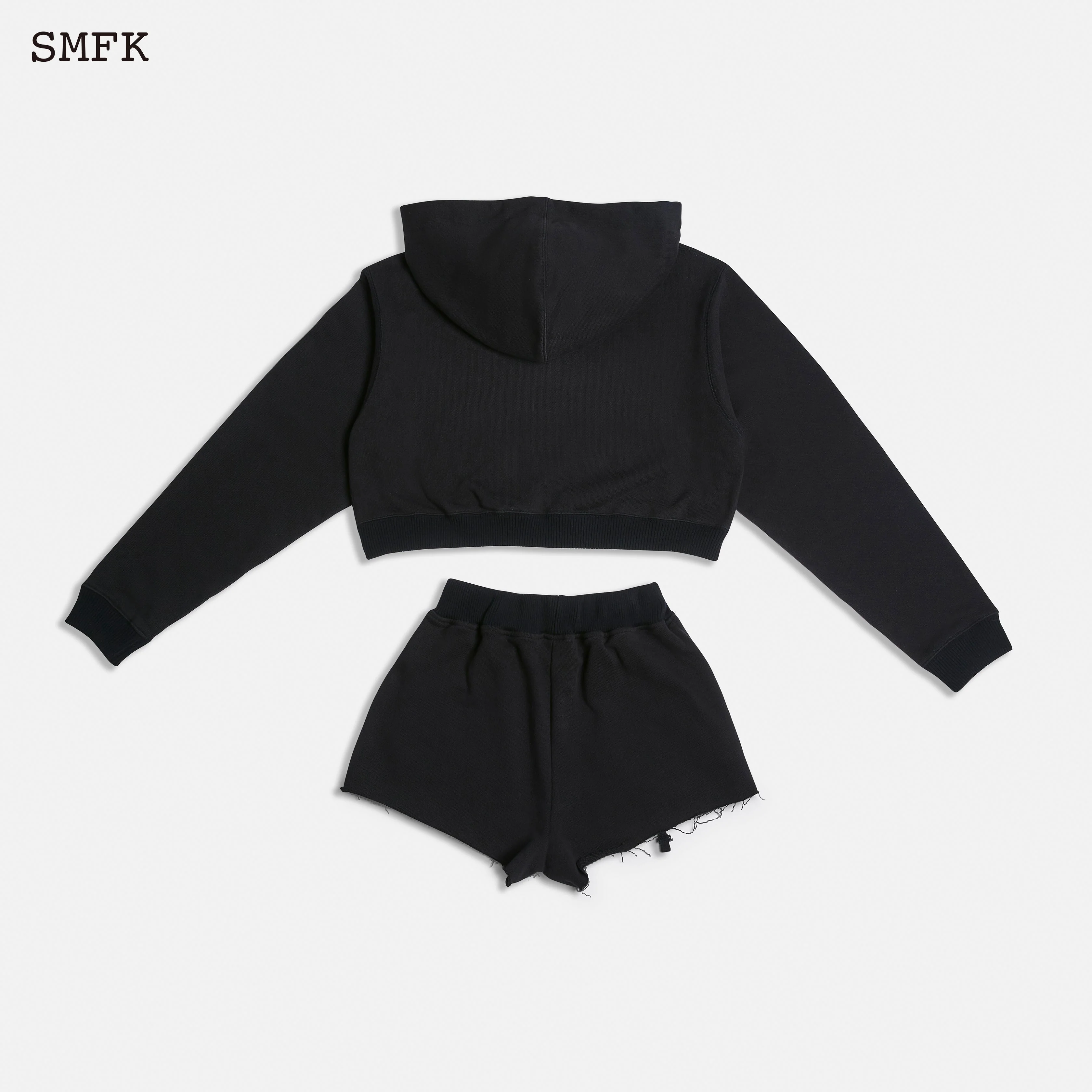 Black Night Flower Jogging Sports Set Black - Image 5