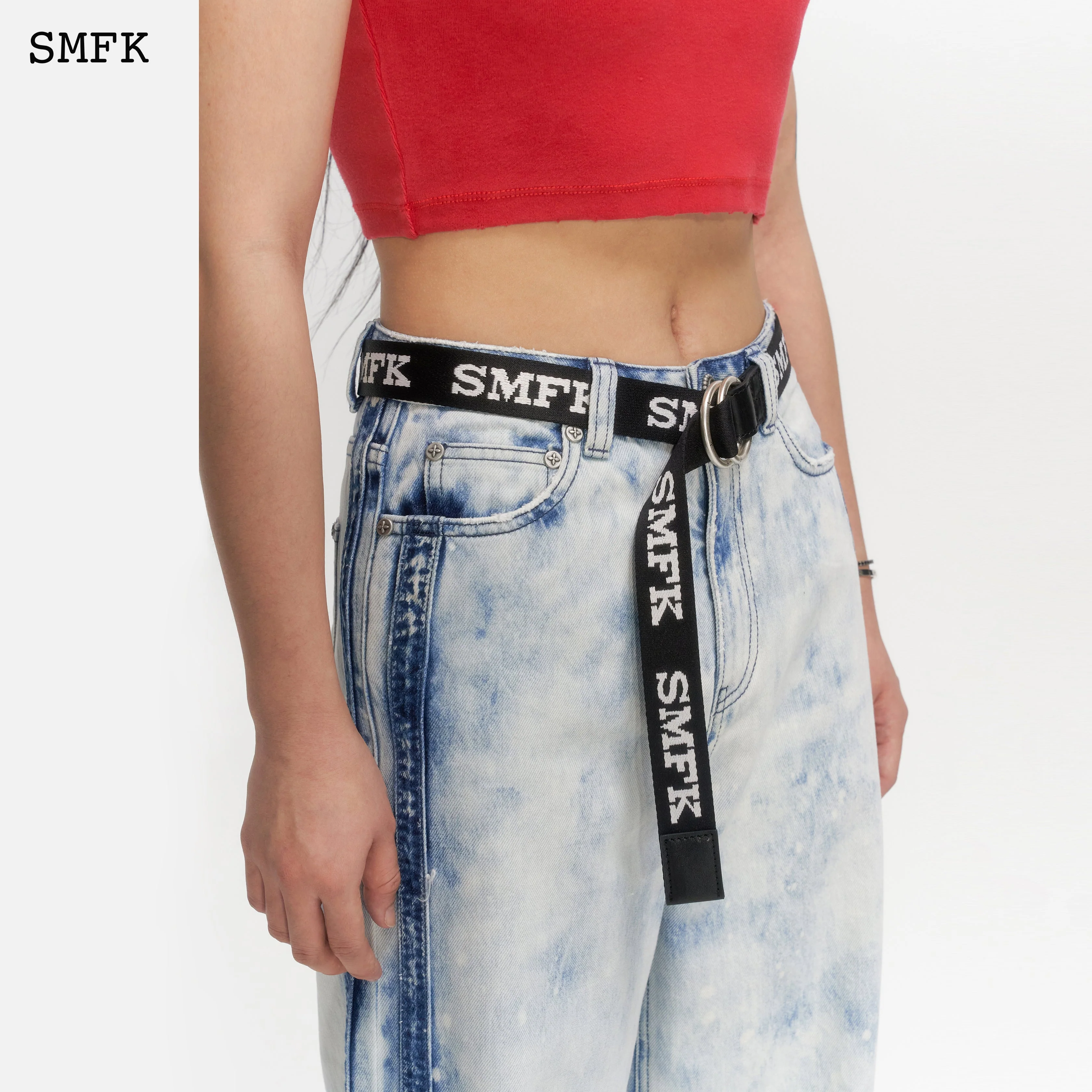 Compass Black Buckle Belt - Image 3