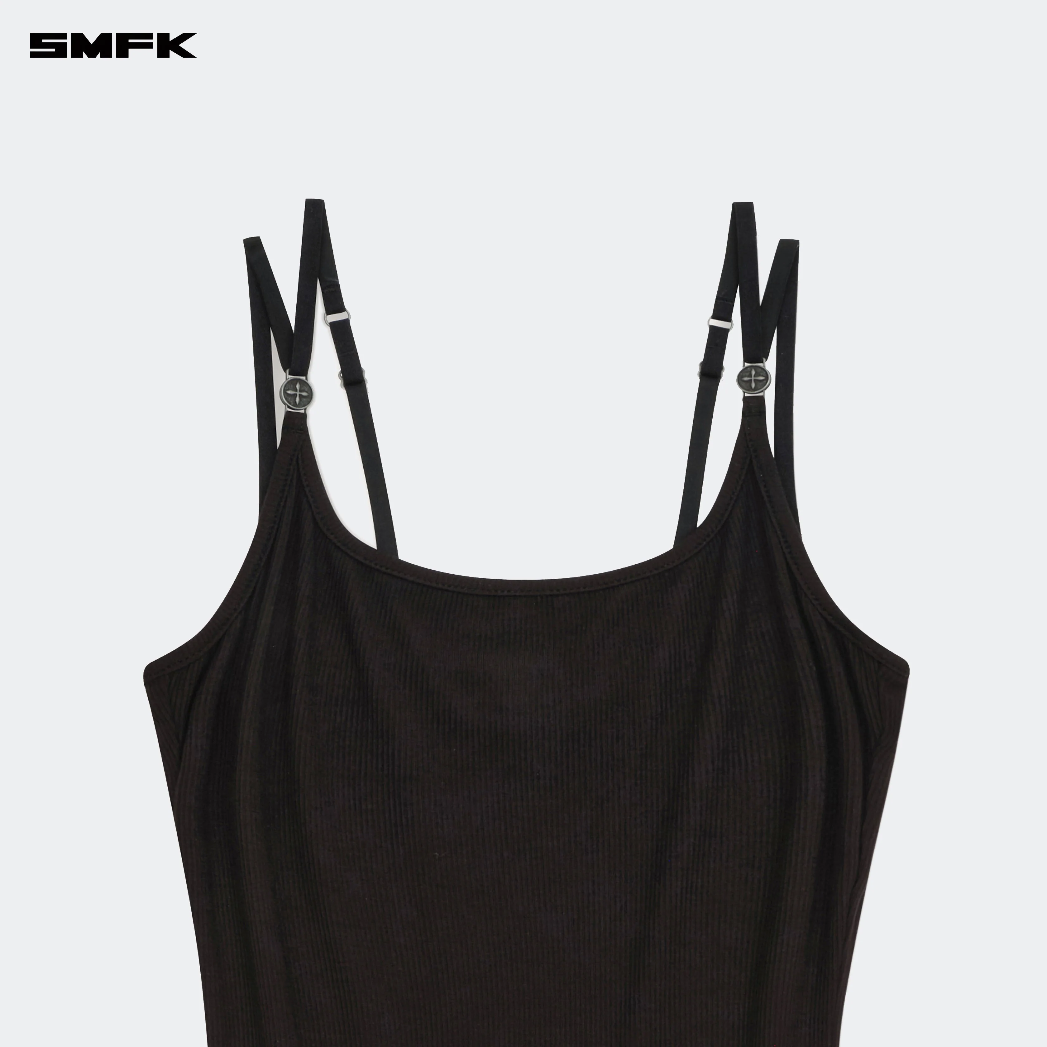 Compass Hug Slim Fit Long Dress Black - Image 7