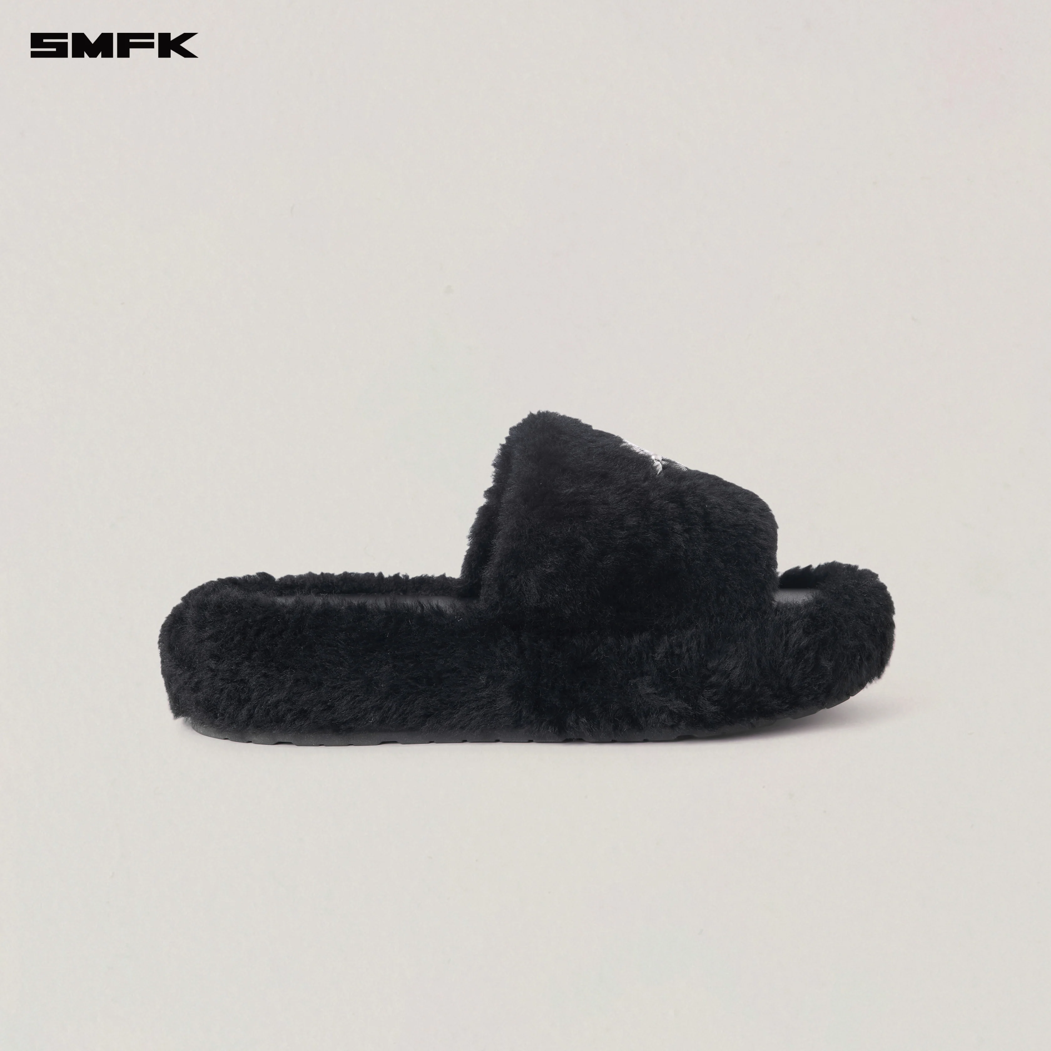 COMPASS MODE UNITY SHEARLING SLIPPER WILD BLACK - Image 5
