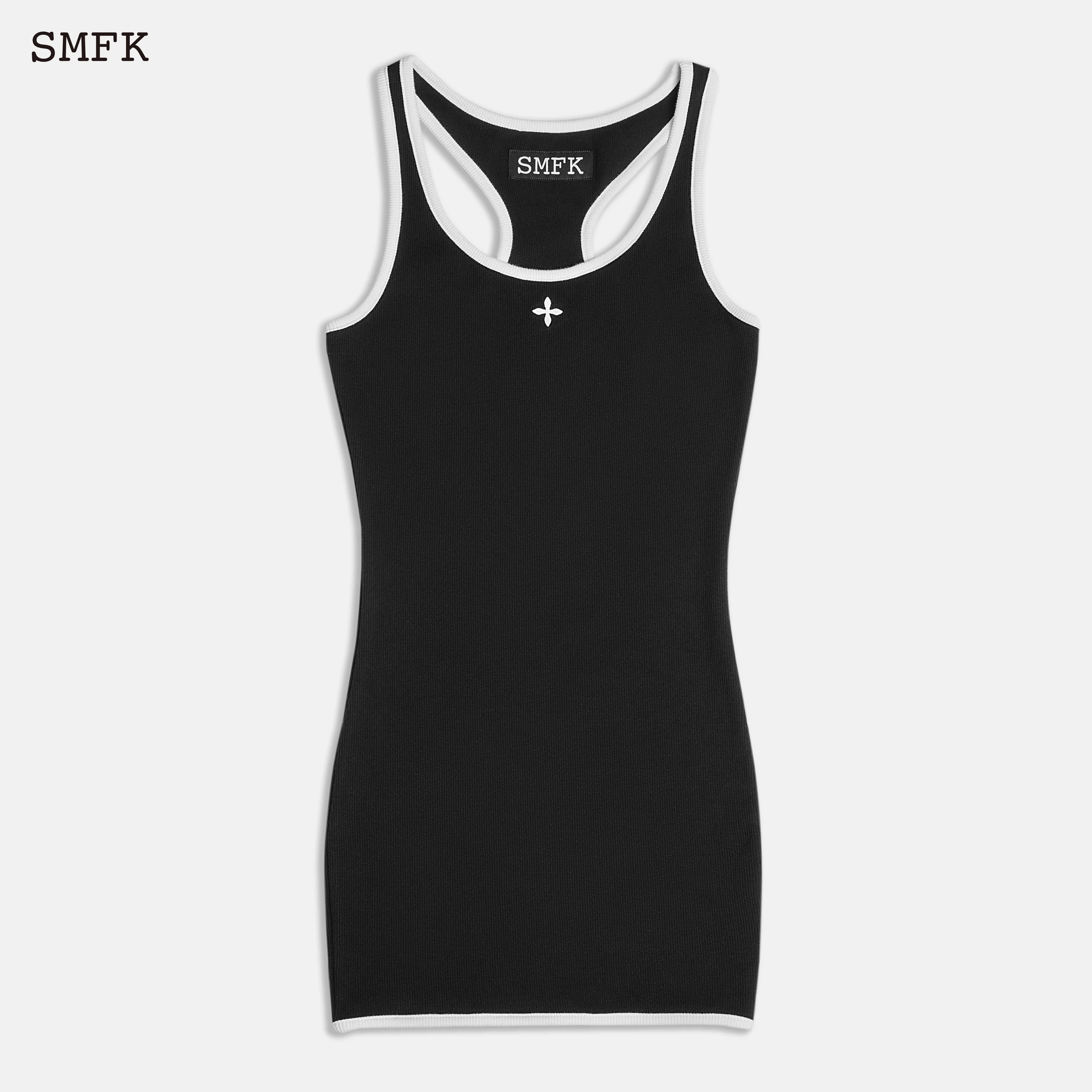 Compass Vintage Tennis Tank Dress Black - Image 4