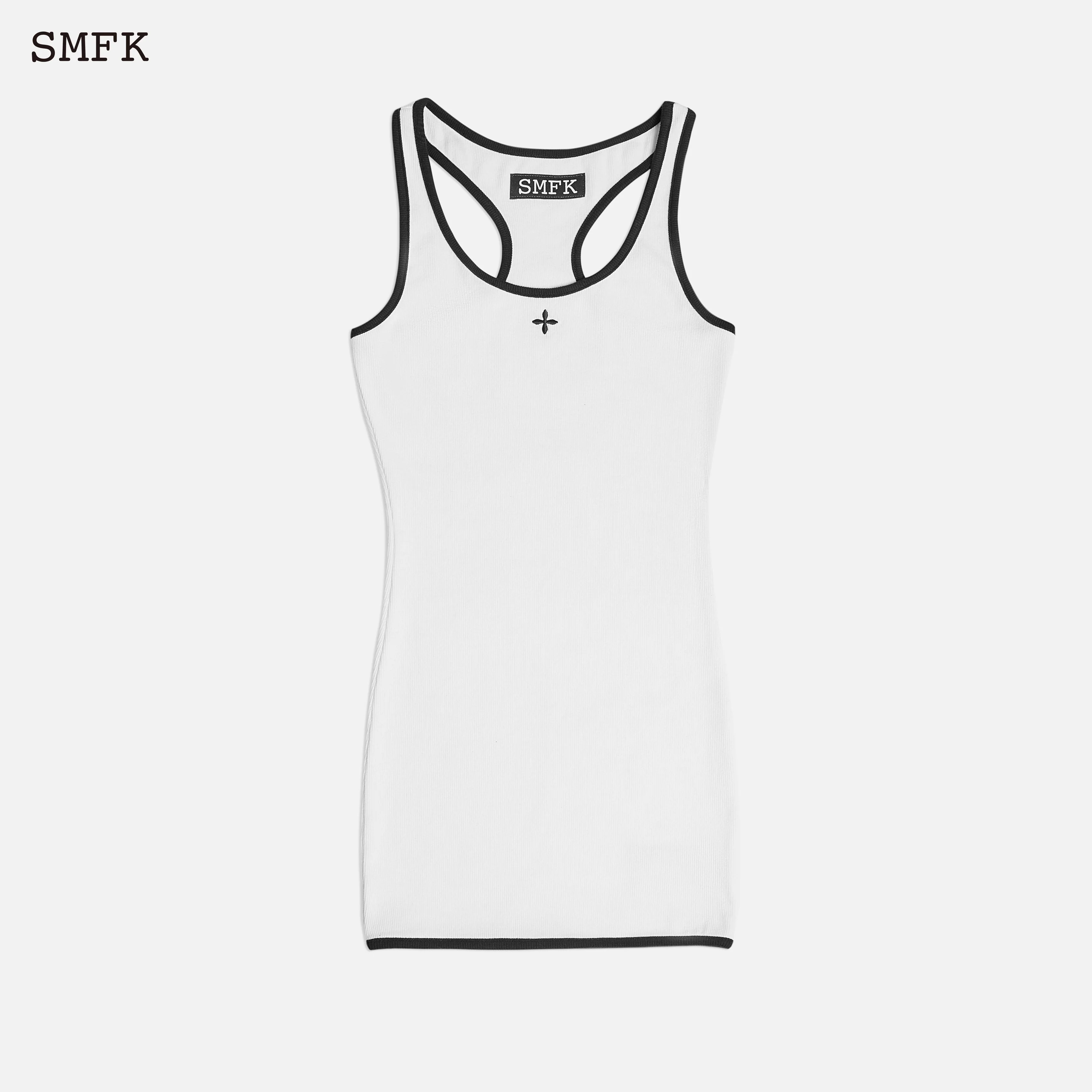 Compass Vintage Tennis Tank Dress White - Image 4