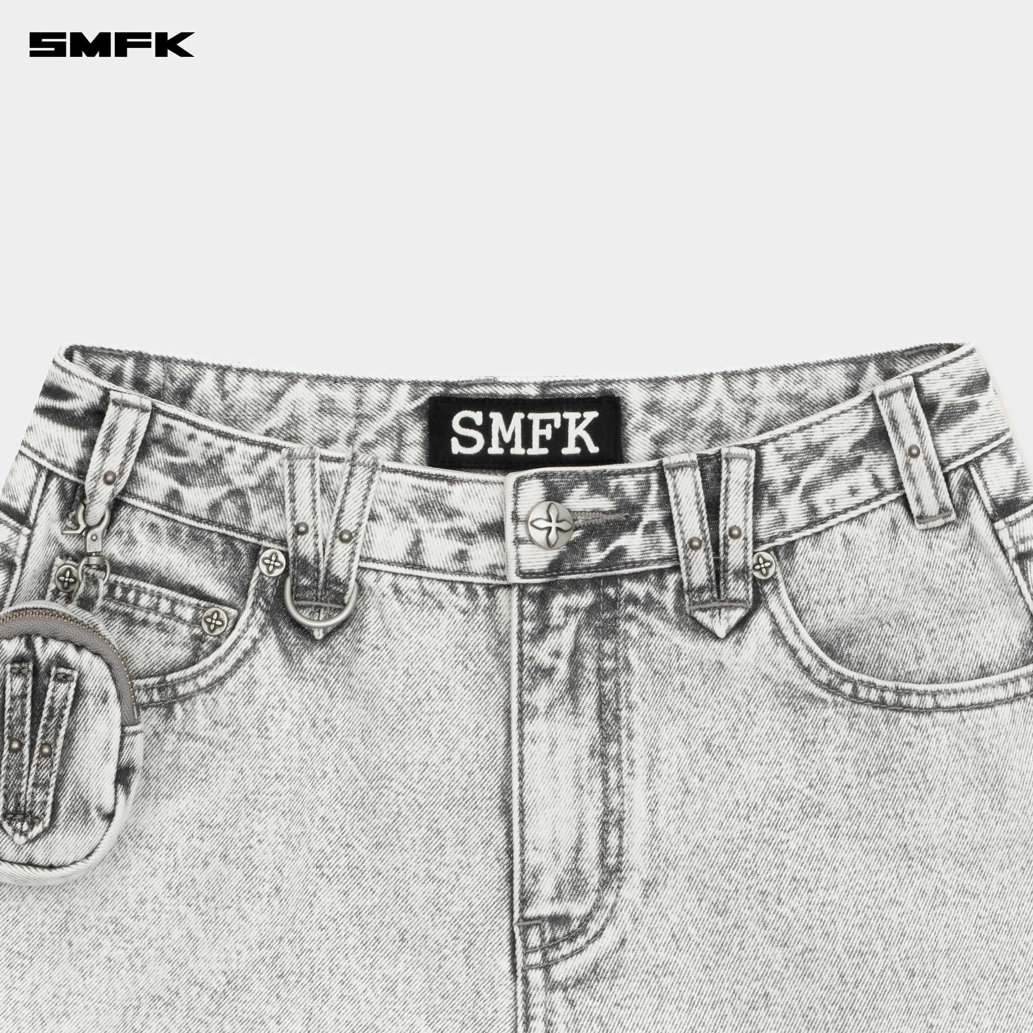 Compass Wild Classic Tarpan Denim Shorts Gray - Image 7