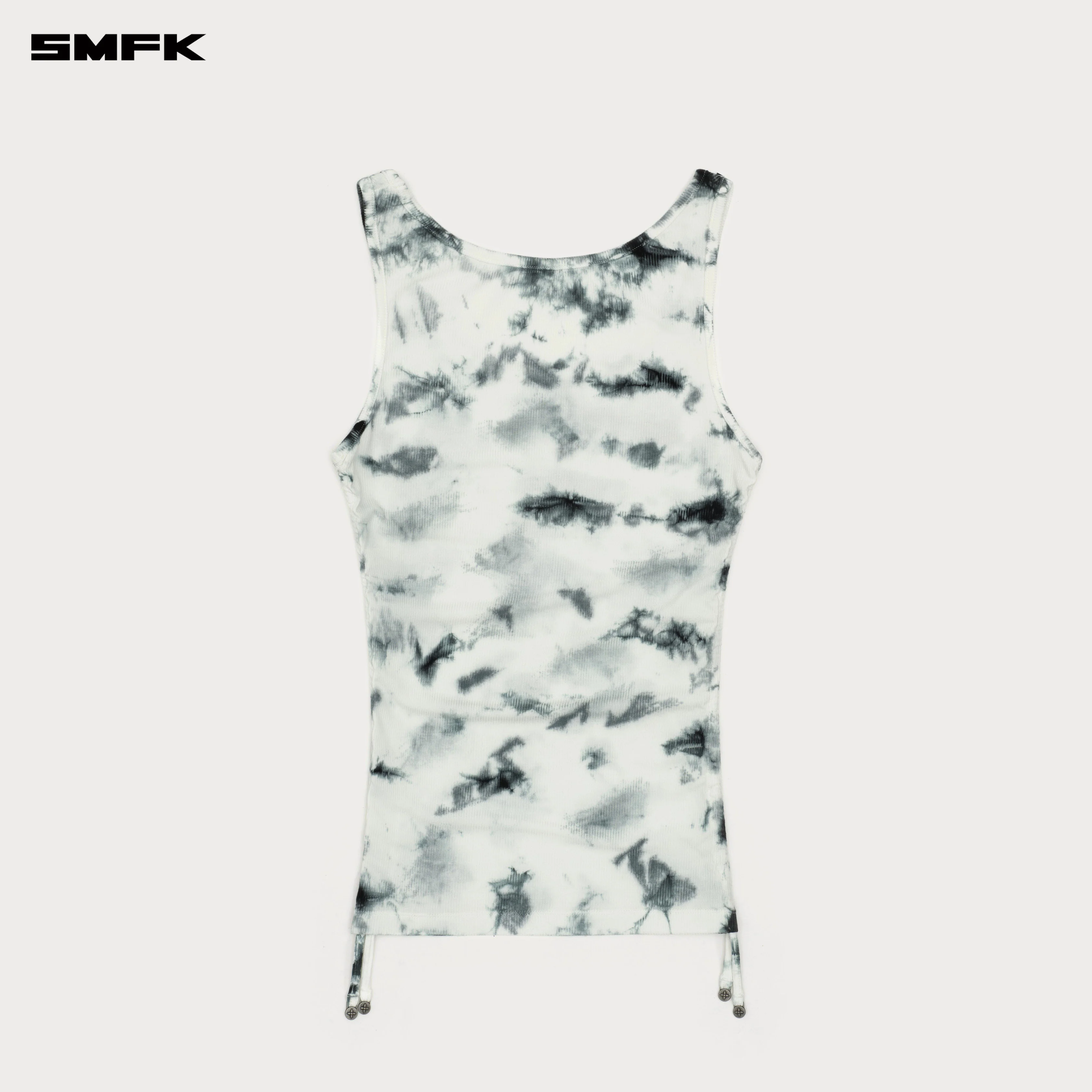 FUTURE Mirage Tie-dye Shutter Sports Vest Black And White - Image 6
