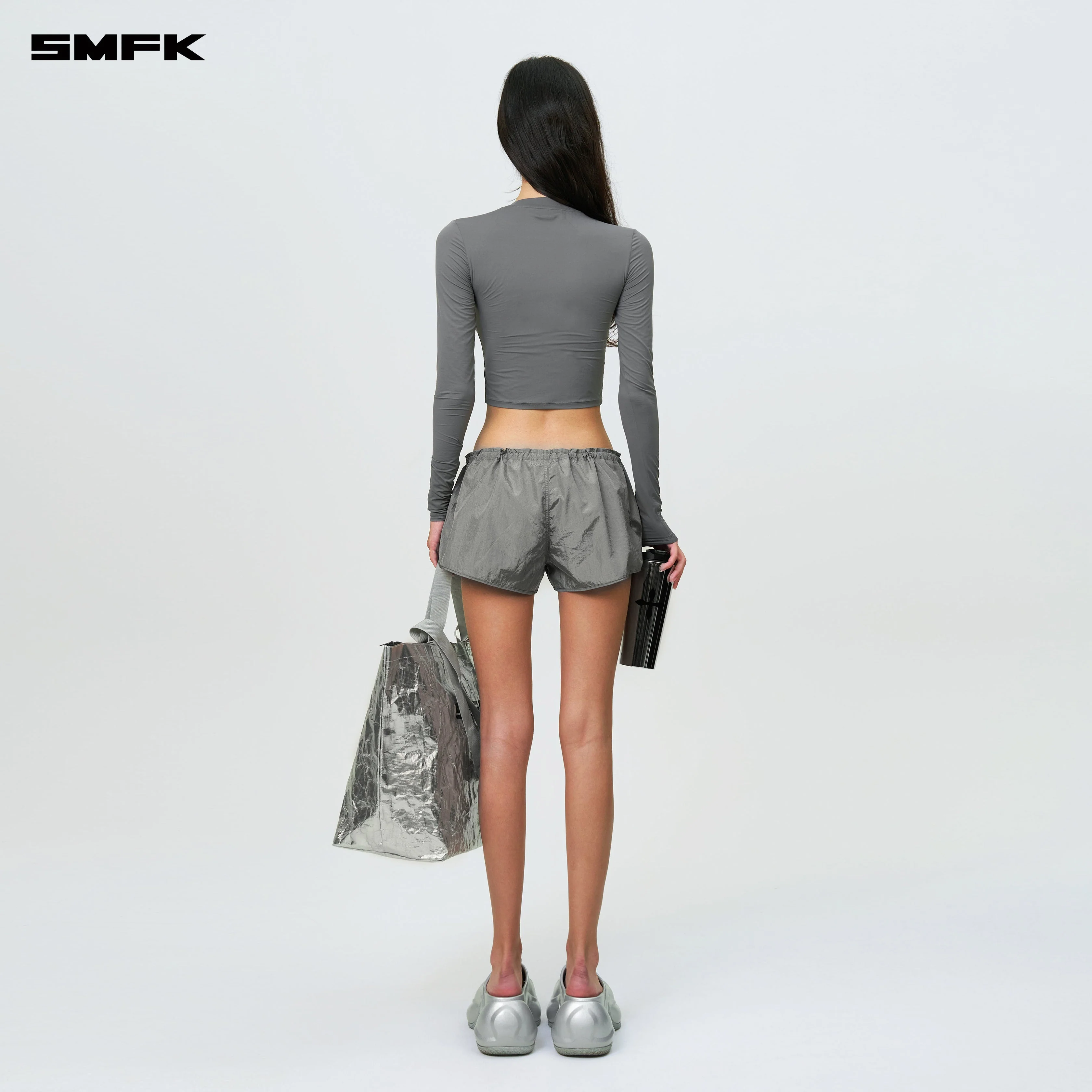 FUTURE Storm Low-Waist Jogging Shorts Dark Gray - Image 3