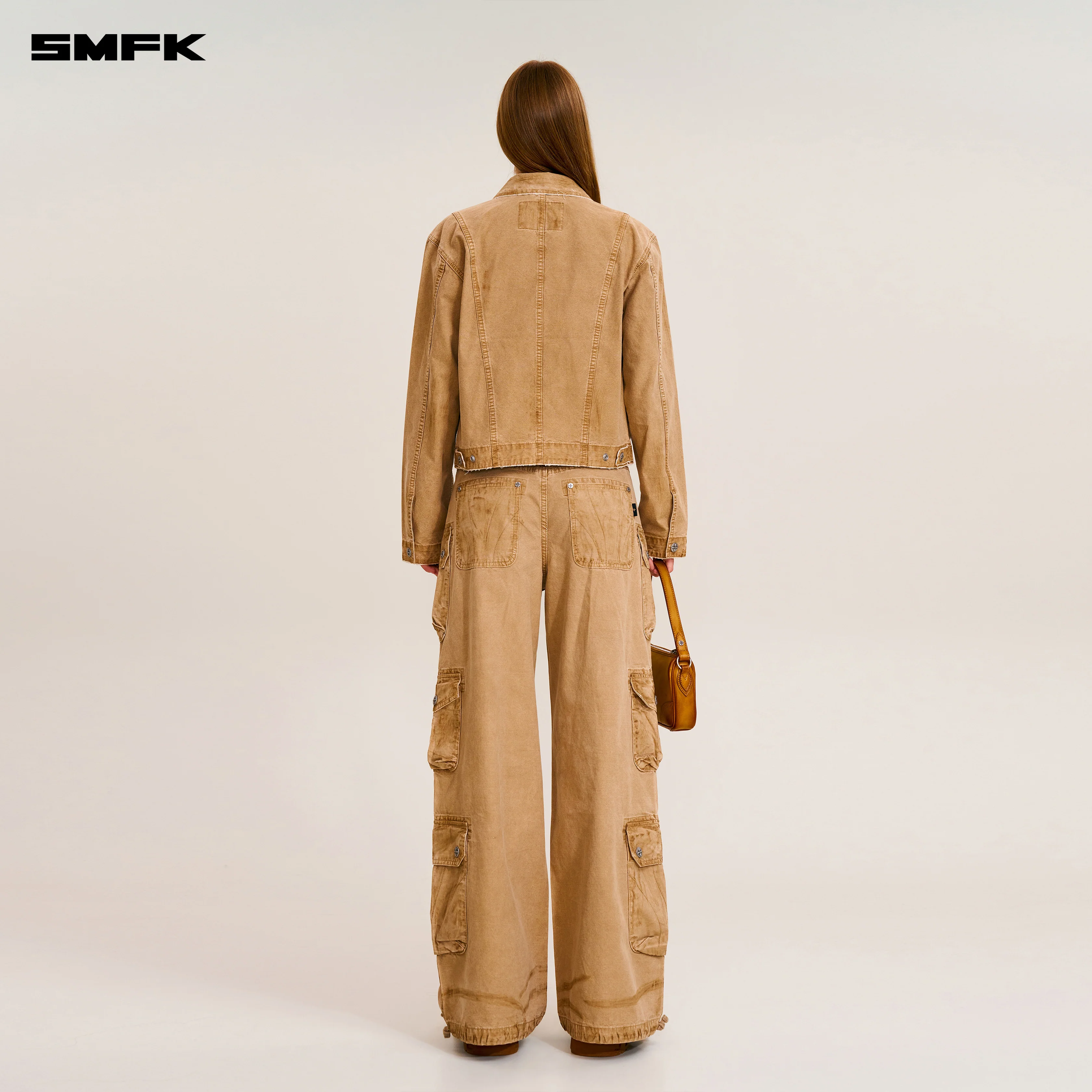 RAGE-WILD ORIGIN HANDCRAFT ENGINEER JACKET/GARMENT DYED SAND - Image 3