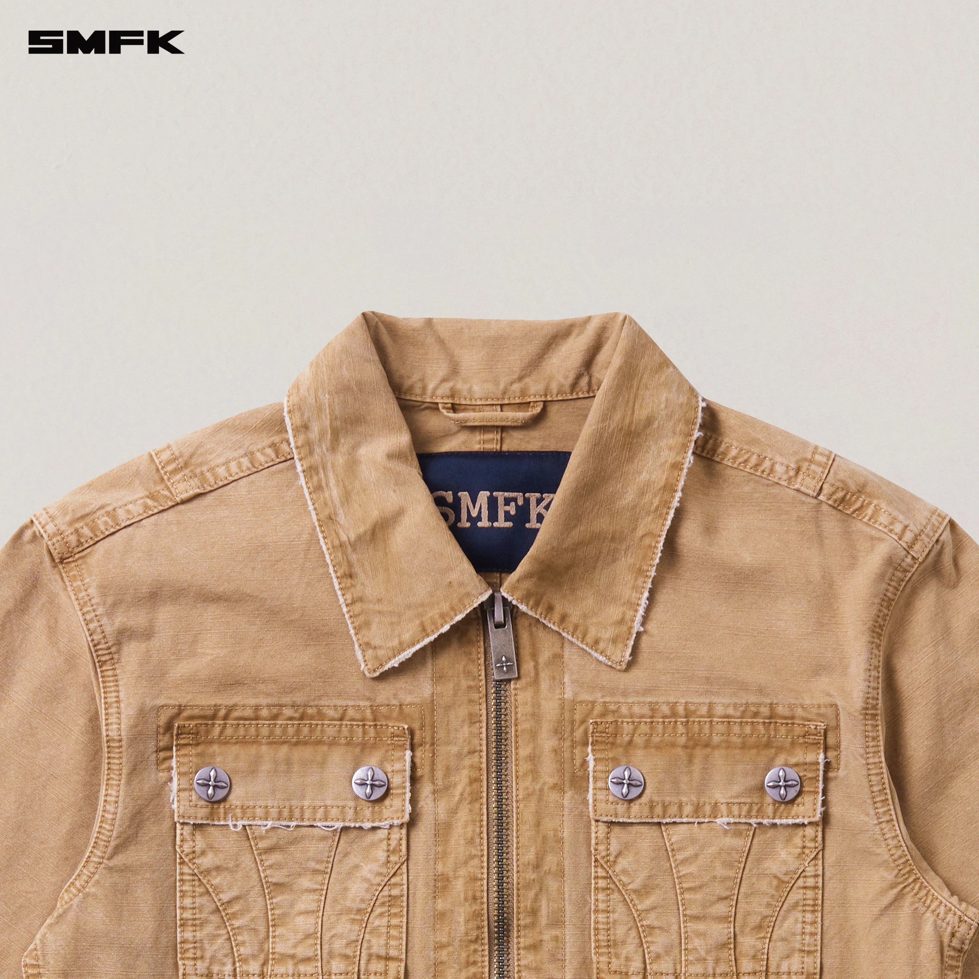 RAGE-WILD ORIGIN HANDCRAFT ENGINEER JACKET/GARMENT DYED SAND - Image 7