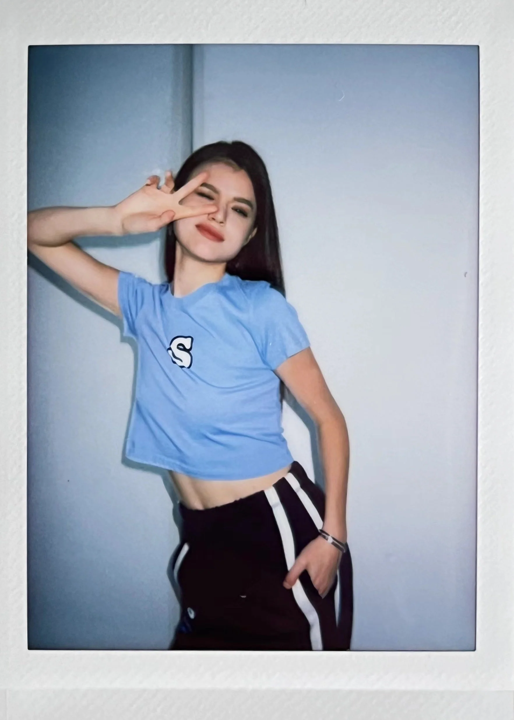 Skinny Model Blue Tight T-shirt - Image 7