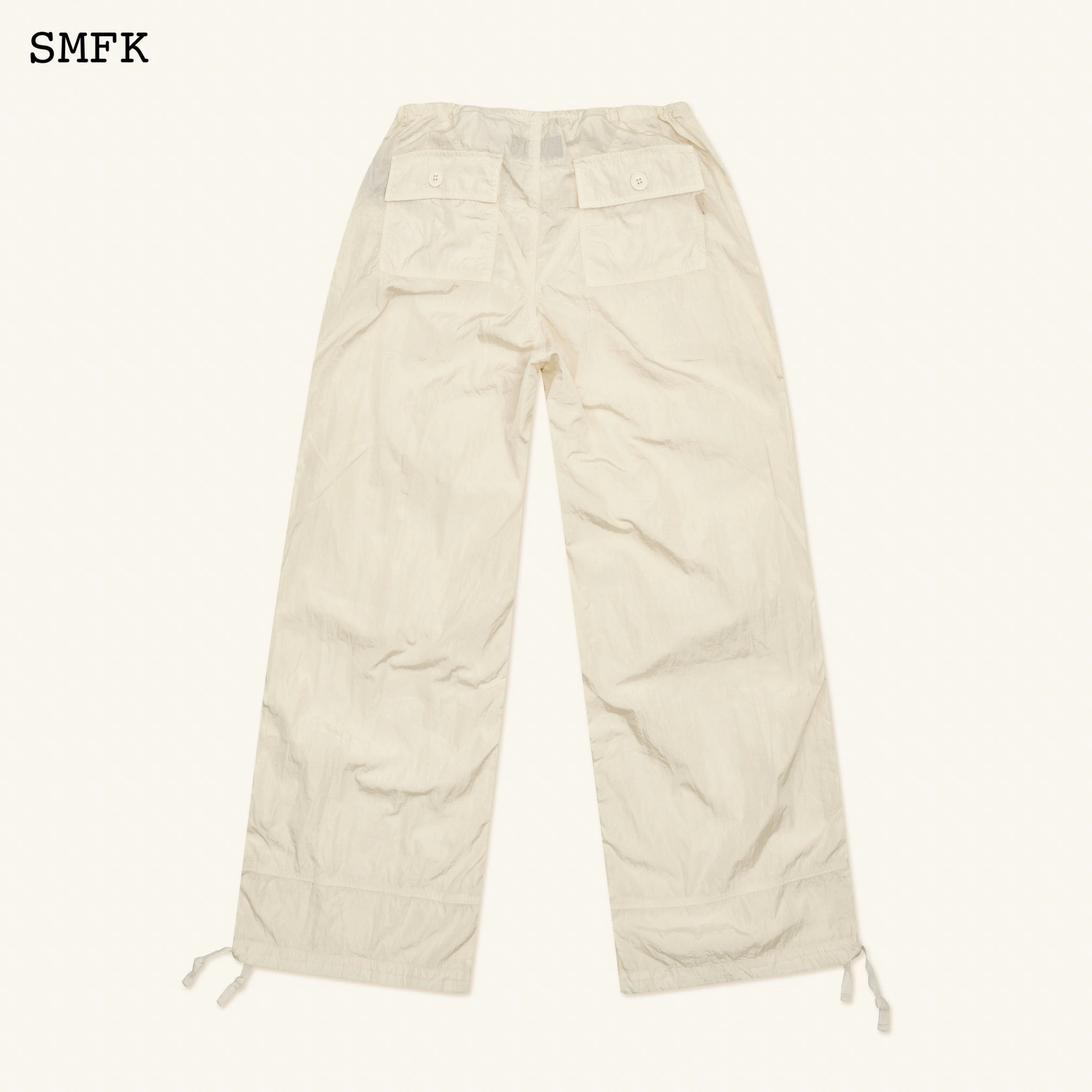 WildWorld Parachute Wide-Leg Pants In White - Image 7