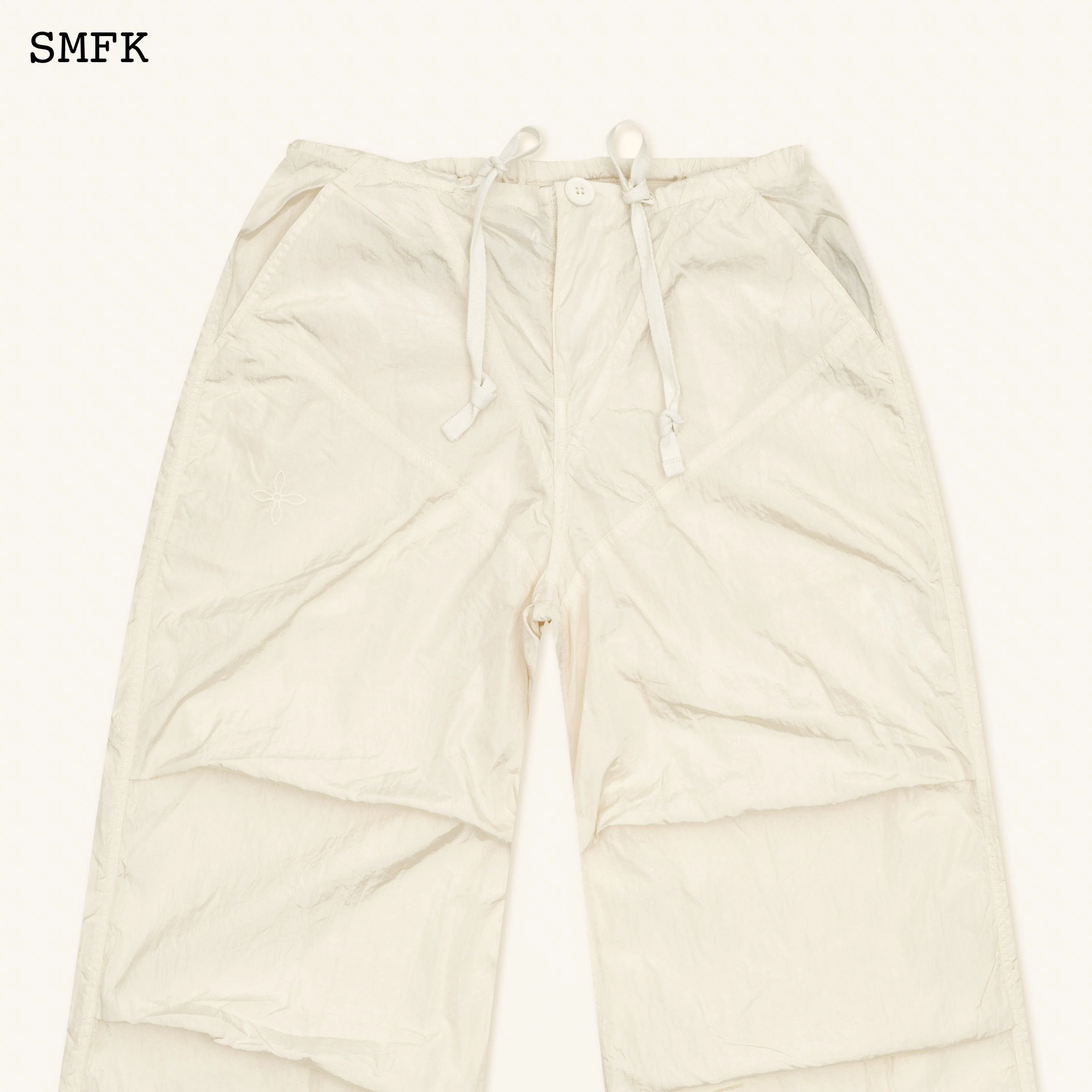 WildWorld Parachute Wide-Leg Pants In White - Image 8